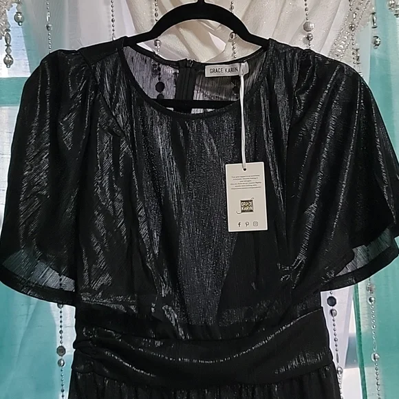 Grace karin dresses casual color black size M New elegant - Picture 4 of 15